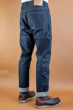 B-04 Relaxed Jeans 13 oz. Brown Cotton Selvedge