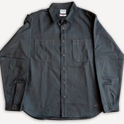 BWS-02 Utility Shirt 8oz. Herringbone Black