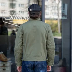Cotton Canvas Jacket Green