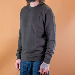 Cotton Loopback Sweatshirt Coffee