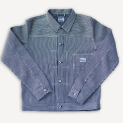 Jacket Striped White/Blue