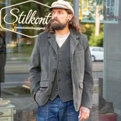 Knud Workwear Waistcoat Olive-Taupe