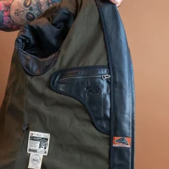 Lederjacke im Fliegerjackenstil Horsehide Black