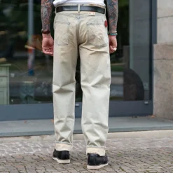 Loose Fit Kurabo 13,5oz Rainbow Selvage Blue Dusty Used