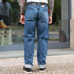 Loose Fit Kurabo 14oz Red Selvage Blue Dark Used
