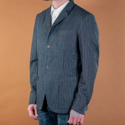 Napoli Jacket Denim gessato