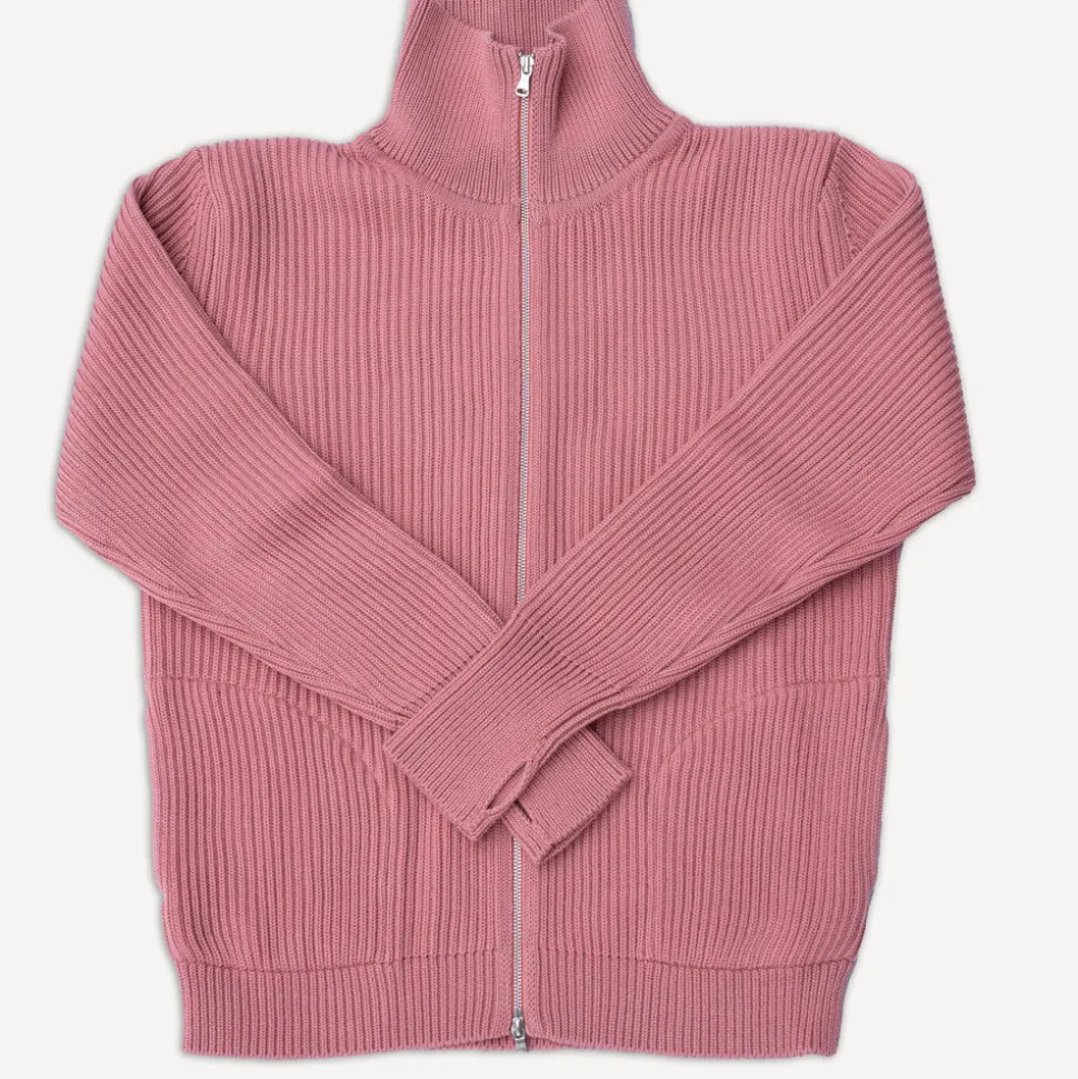 Navy Full Zip Pockets Lyserod