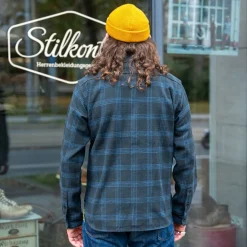 12oz. Slubby Heavy Flannel Work Shirt IHSH-408-BLK Black