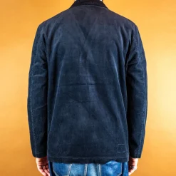 Three Button Jacket Cord Navy