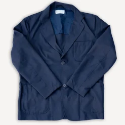Two Button Jacket Tropical Suiting Navy